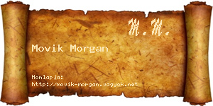 Movik Morgan névjegykártya
